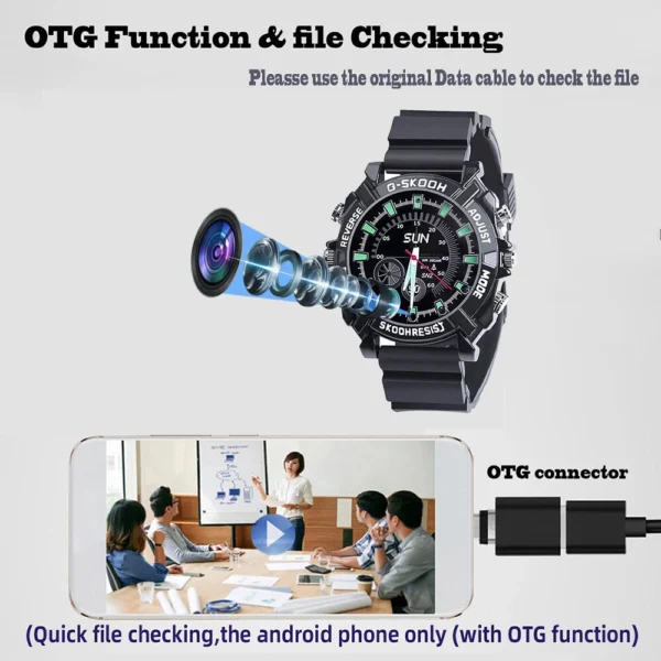 1080P HD Watch Hidden Spy Camera Portable Miniature Video Recorders 32GB