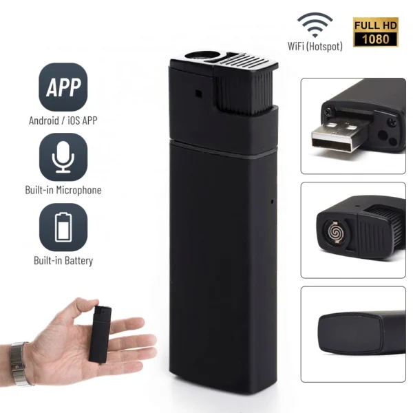 HD 1080P Hidden Spy Security Camera Cigarette Lighter Micro Video Recorder Night Vision 32GB
