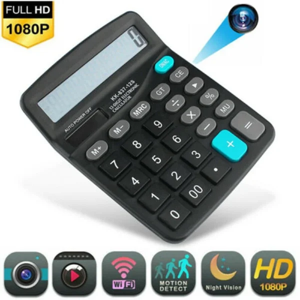 HD 1080P Wireless IP Calculator Hidden Security Spy Cameras Portable Video Recorder APP Viewing