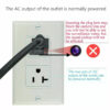 2 1080P HD Wireless IP Hidden Security Pinhole Camera Spy Wall AC Outlet Video Recorder--Support APP Real-time Viewing