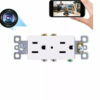 1080P HD WIFI IP Hidden Pinhole Spy Camera AC Wall Outlet Video Recorder Motion Activation