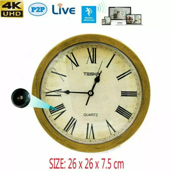 HD 1080P WIFI IP Hidden Security Spy Camera Clock Video Recorder -Support APP Remote Real-time Viewing