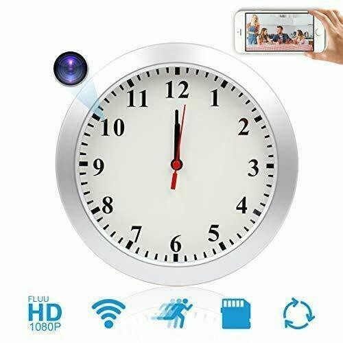HD 1080P Wifi IP Hidden Surveillance Security Camera Clock Video Recorder--Support APP Real-time Viewing