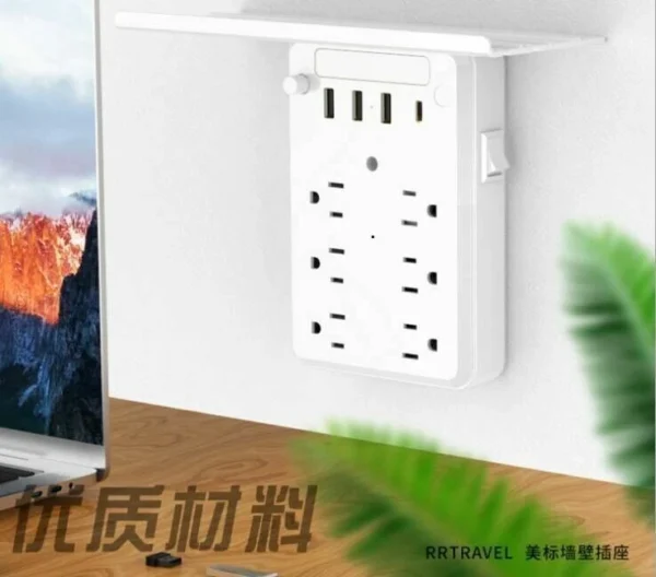 1080P HD Wifi IP Hidden Security Cameras Socket Station Adapter Video Recorder 128GB