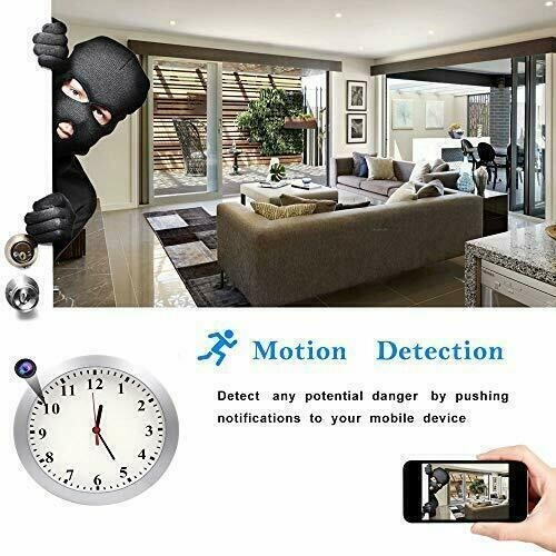 HD 1080P Wifi IP Hidden Surveillance Security Camera Clock Video Recorder--Support APP Real-time Viewing