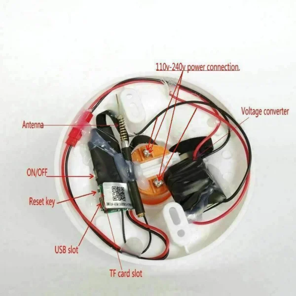 1080P HD Wireless IP Hidden Spy Camera Lamp Holder Video Recorder--Support Remote Real-time Viewing