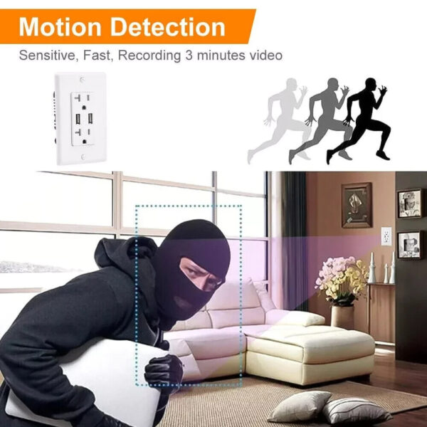1080P HD Wireless IP Hidden Security Surveillance Camera Spy Video Recorder Motion Activation