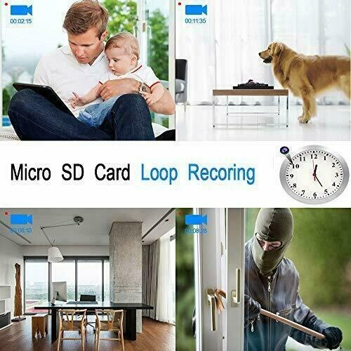 HD 1080P Wifi IP Hidden Surveillance Security Camera Clock Video Recorder--Support APP Real-time Viewing