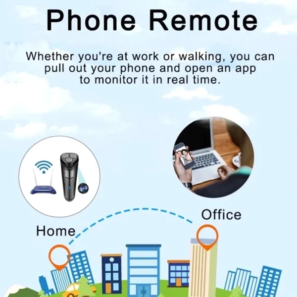 5 1080P HD Wireless IP Hidden Safe Spy Camera Portable Shaver Razor Video Recorder--Support APP Viewing