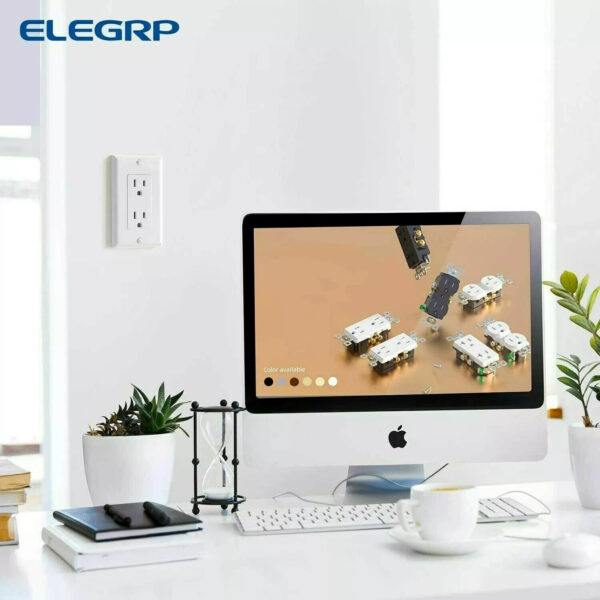 1080P HD Wifi IP Hidden Home Security Micro Spy Camera Wall AC Outlet Video Recorder New App