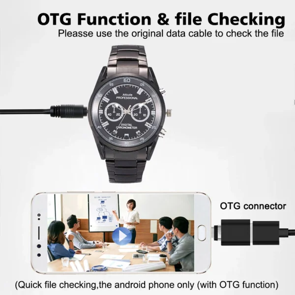 6 HD 1080P Micro Hidden Spy Camera Watch Video Recorder 32GB