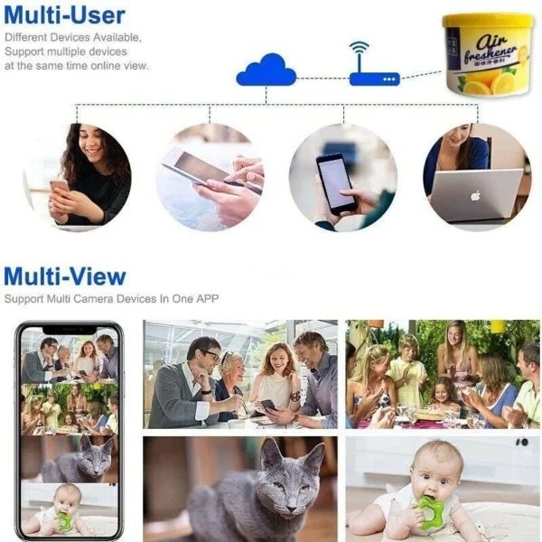 1080P HD IP WIFI Network Wireless Hidden Spy Camera Portable Micro Video Recorder APP Viewing