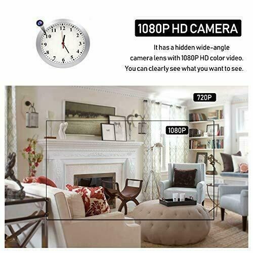 HD 1080P Wifi IP Hidden Surveillance Security Camera Clock Video Recorder--Support APP Real-time Viewing