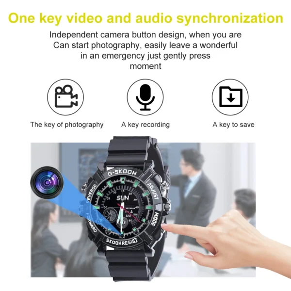 1080P HD Watch Hidden Spy Camera Portable Miniature Video Recorders 32GB