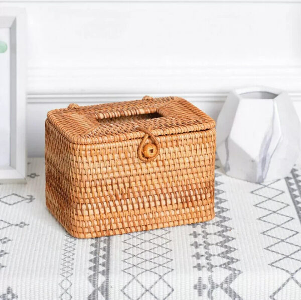 1080P HD Wifi IP Hidden Wicker Tissue Box Spy Camera  Portable Video Recorder--Support APP Real-time Viewing