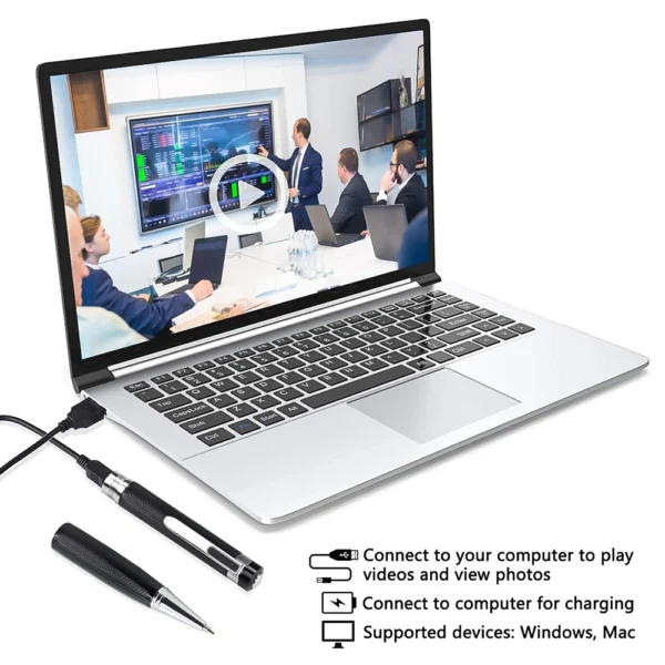 8 Professional 1080P HD Hidden Security Spy Camera Recorder Lens Portable Mini Video Recorder 32GB