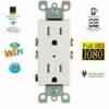 1080P HD WIFI IP Hidden Pinhole Spy Camera AC Wall Outlet Video Recorder Motion Activation