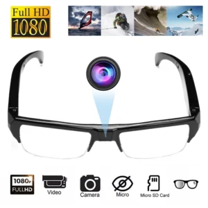 1080P HD Hidden Spy Glasses Camera Portable Pinhole Video Recorder 32GB