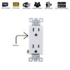 a 4K HD WiFi IP Hidden Wall AC Outlet Security Spy Camera Micro Audio/Video Recorder --Support APP Real-time Remote Viewing