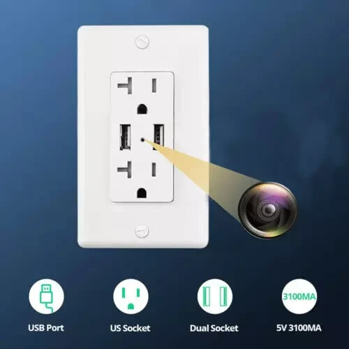 a HD 1080P WIFI IP Hidden Indoor Security Micro Spy Camera--Support APP Remote Real-time Viewing