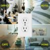 g AC Wall Outlet Hidden Surveillance Camera 1080P HD WiFi IP Home Nanny Spy Camera --Support APP Real-time Viewing