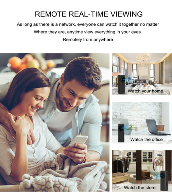 1080P HD Wireless P2P Hidden Button Design Pinhole Camera Spy Video Recorder --Support APP Real-time Viewing