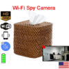 HD 1080P Wireless IP Hidden Pinhole Surveillance Camera Tissue Box Recorder--Support APP Real-time Viewing