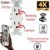 1080P HD WiFi IP Wall AC Outlet Hidden Security Spy Camera Micro Audio/Video Recorder --Support APP Real-time Viewing