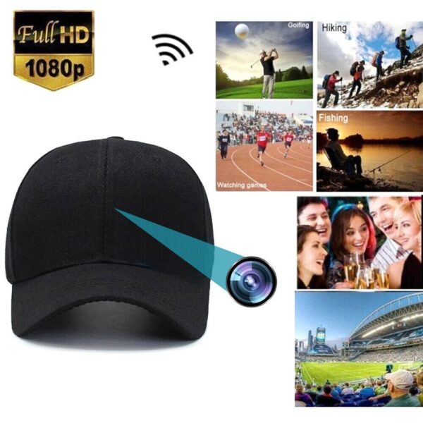 1080P HD Wifi P2P Baseball Cap Hidden Security Pinhole Camera Portable Video Recorder-Support APP Real-time Viewing