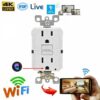 1080P HD Wireless IP Hidden Indoors Security Micro Camera Wall AC GFCI Outlet Video Recorder Motion Activation