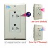 1 1080P HD Wireless IP Hidden Indoors Monitor Micro Camera Wall AC Outlet Video Recorder --Support APP Real-time Viewing