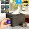 1 1080P HD Wireless IP Hidden Tissue Box Security Mini Camera Portable Video Recorder --Support APP Real-time Viewing