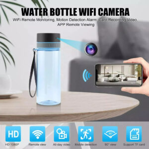 1080P HD WiFi P2P Hidden Security Spy Camera Sport Water Bottle Video Recorder--Support APP Real-time Viewing