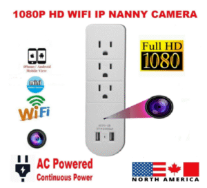 1080P HD WIFI IP Hidden Security Monitor Spy Camera Plug Adapter Video Recorder--Support APP Real-time Viewing