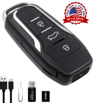 1080P HD Car Key Type Hidden Security Micro Secret Camera Portable Video Recorder 32GB