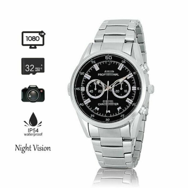 1080P HD Watch Hidden Security Spy Camera Portable Video Recorder 32GB