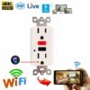 HD 1080P WIFI IP Hidden Security Monitor Spy Camera Wall AC GFCI Outlet Video Recorder New APP