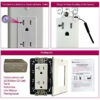 2 1080P HD WiFi IP Wall AC Outlet Hidden Security Spy Camera Micro Audio/Video Recorder Motion Activation