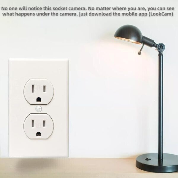 4 1080P HD Wifi IP Wall AC Outlet Hidden Security Spy Camera Micro Video Recorder Motion Activation