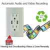 4 1080P HD Wireless IP Wall AC Outlet Hidden Security Spy Camera Micro Video Recorder--Socket Can Be Used