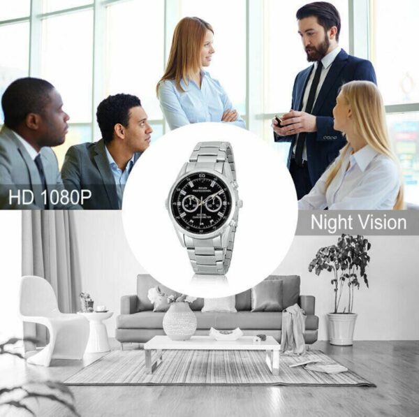 1080P HD Watch Hidden Security Spy Camera Portable Video Recorder 32GB