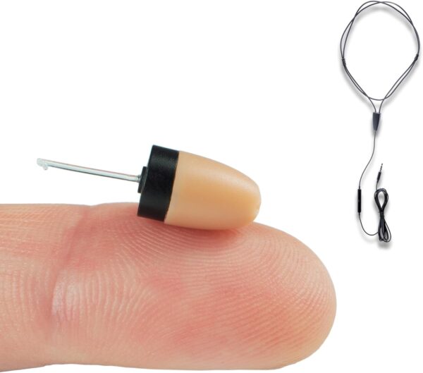 1 Mini Invisible Wireless Spy Earpiece for Exam Vip Pro Hidden for Telephone
