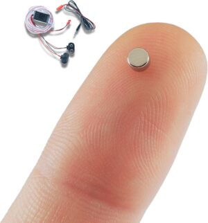 1 Mini Invisible Wireless Spy Earpiece for Exam In-ear Magnet Nano Hidden Earpiece Kit for Cellphone