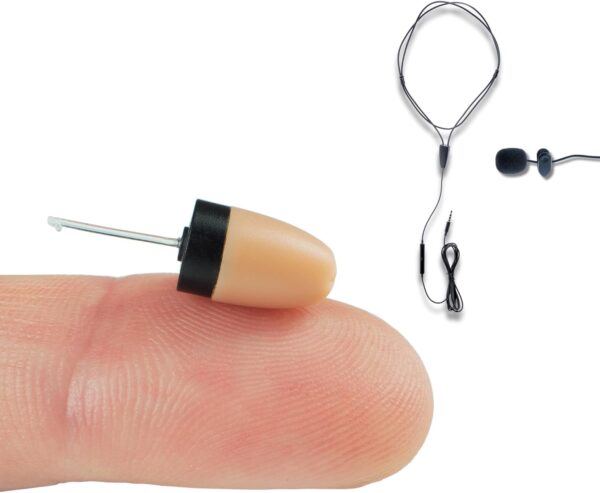 Mini Invisible Vip Pro Wireless In-ear Spy Earpiece Kit For Cellphone Microphone – Discrete Wireless Remote Listening Headset (Vip Pro Mini Spy Headset + Microphone)