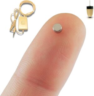 1 Mini Invisible Wireless Spy Earpiece for Exam 3.5 mm Jack Neckloop Hidden In-ear Magnet Nano Earpiece For Telephone