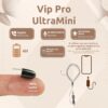 2 Mini Invisible Wireless Spy In-ear Earpiece Headset Microphone Detection