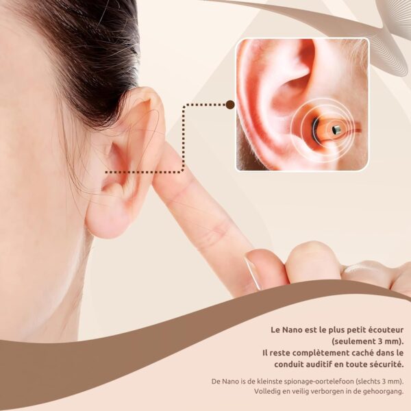Invisible Spy Bluetooth Neckloop Super Small Nano Wireless In-ear Earpiece For Exam Secret Call
