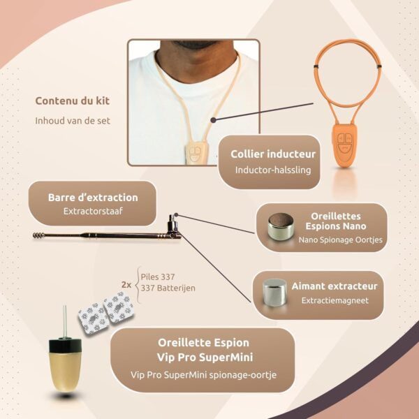 4 Mini Invisible Bluetooth Wireless Spy Earpiece Bluetooth Neckloop In-ear Nano Earpiece Kit For Secret Call