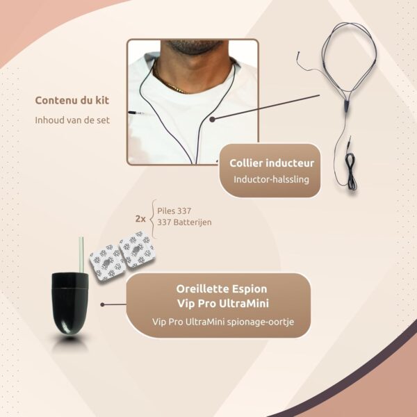 4 Mini Invisible Wireless Spy In-ear Earpiece Headset Microphone Detection