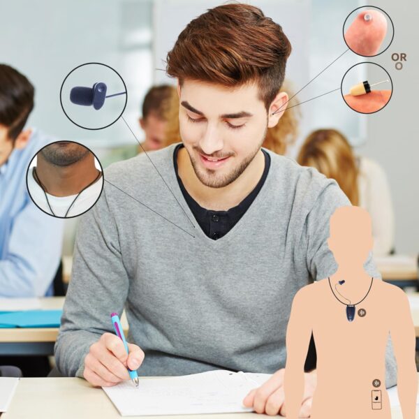 5 Mini Invisible Bluetooth Wireless Spy Earpiece Kit for Exam or Secret call